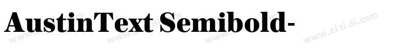 AustinText Semibold字体转换